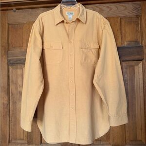 LL Bean Men’s Chamois Yellow XL Tall Shirt